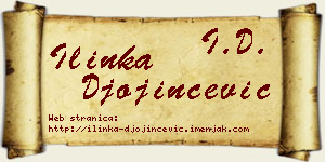 Ilinka Đojinčević vizit kartica